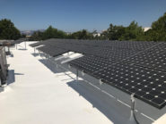 solar panel and spray foam roof