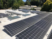 solar panels on residential roof